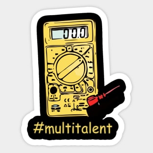 Multimeter Multitalent Sticker